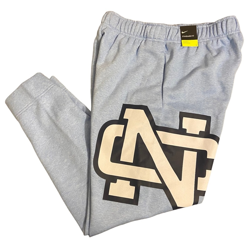 NWT Nike Men’s Size Large UNC North Carolina Blue Sweatpants DJ7050-448